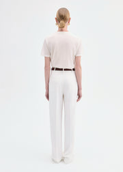 T-Shirt in Fine Cashmere - Ivory - CO Collections